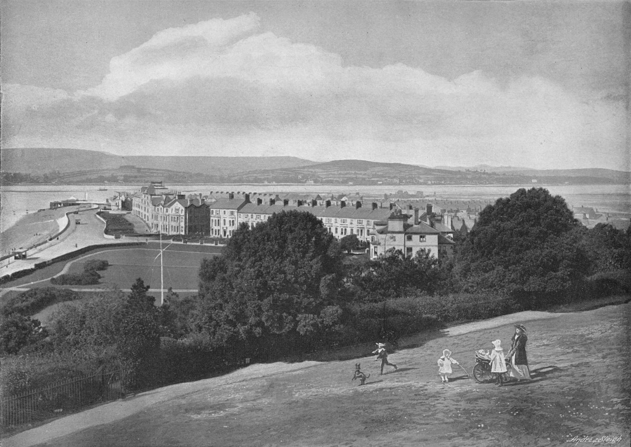 Exmouth, a Beaconból, 1896 alkotó: H. T. Cousins