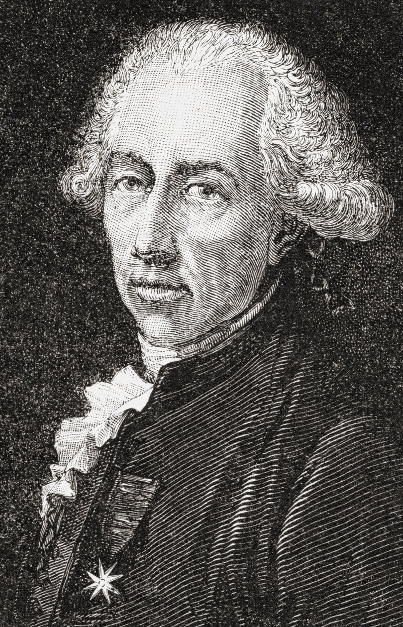 Francois Alexandre Frederic, Rouchefoucauld-Liancourt herceg, Pannemaker-Ligny metszete, Louis Blanc (1811-82) "Franciaországi forradalom története" című művéből alkotó: H. de la Charlerie