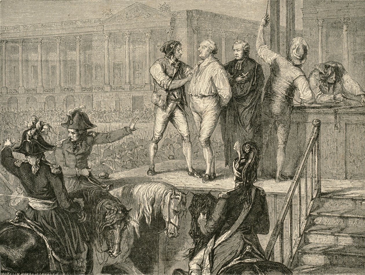 XVI. Lajos kivégzése 1793. január 21-én alkotó: H. de la Charlerie