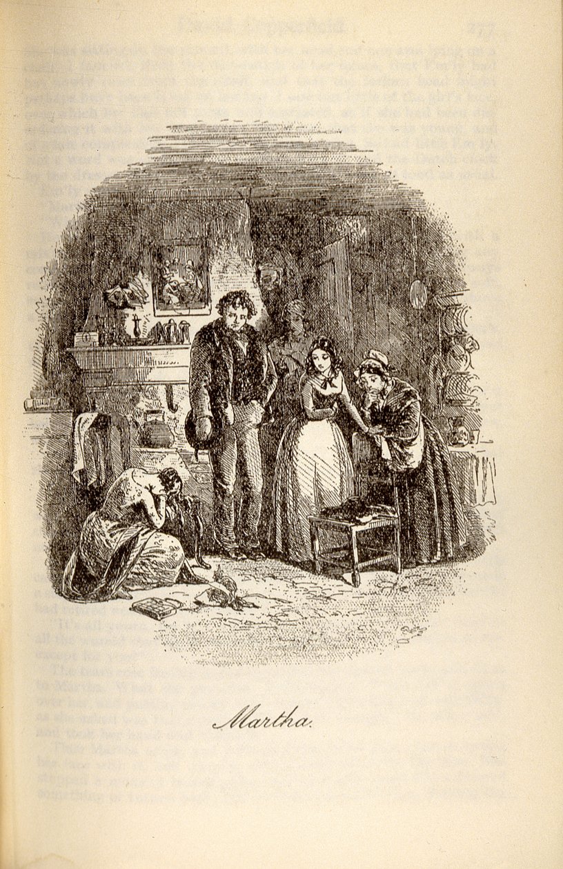 „Martha”, Charles Dickens (1812-70) „David Copperfield” című művéből alkotó: Hablot Knight Browne