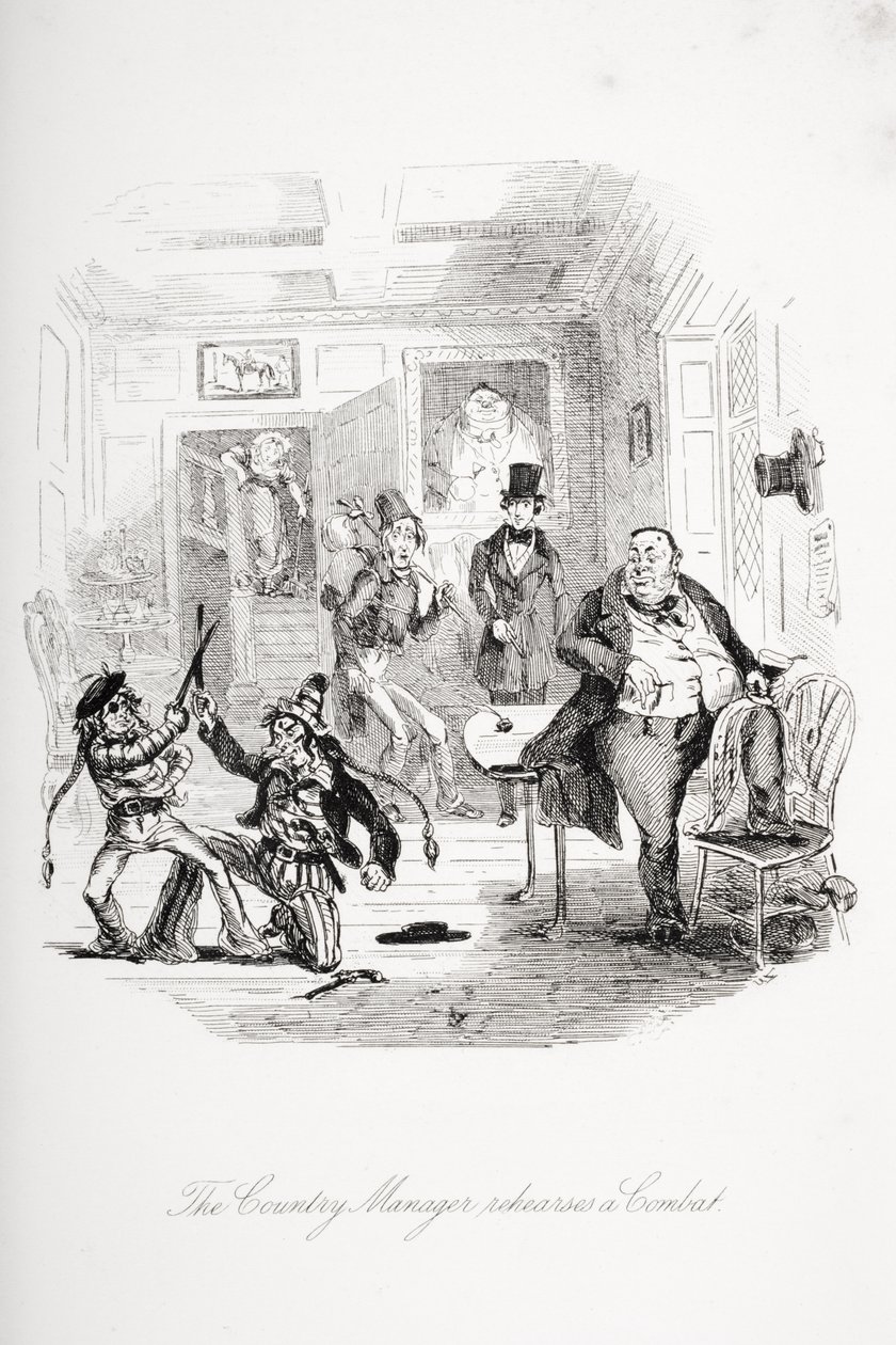 A country menedzser egy harcot próbál, Charles Dickens (1812-70) 
