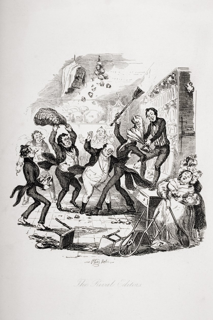 A rivális szerkesztők, Charles Dickens (1812-70) 