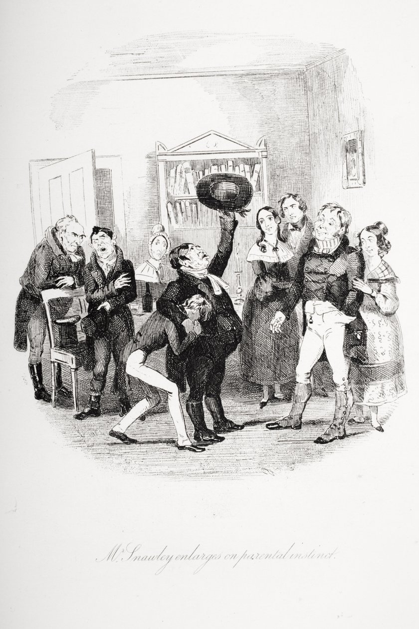 Illusztráció Charles Dickens Nicholas Nicklebyjéhez alkotó: Hablot Knight (1815 92) Browne