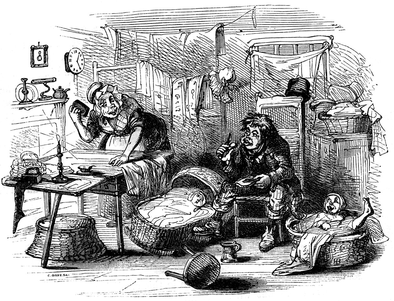 Charles Dickens "The Old Curiosity Shop" alkotó: Hablot Knight Browne
