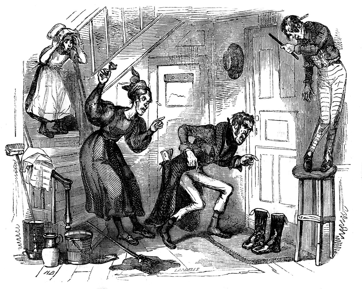 Charles Dickens "The Old Curiosity Shop" alkotó: Hablot Knight Browne
