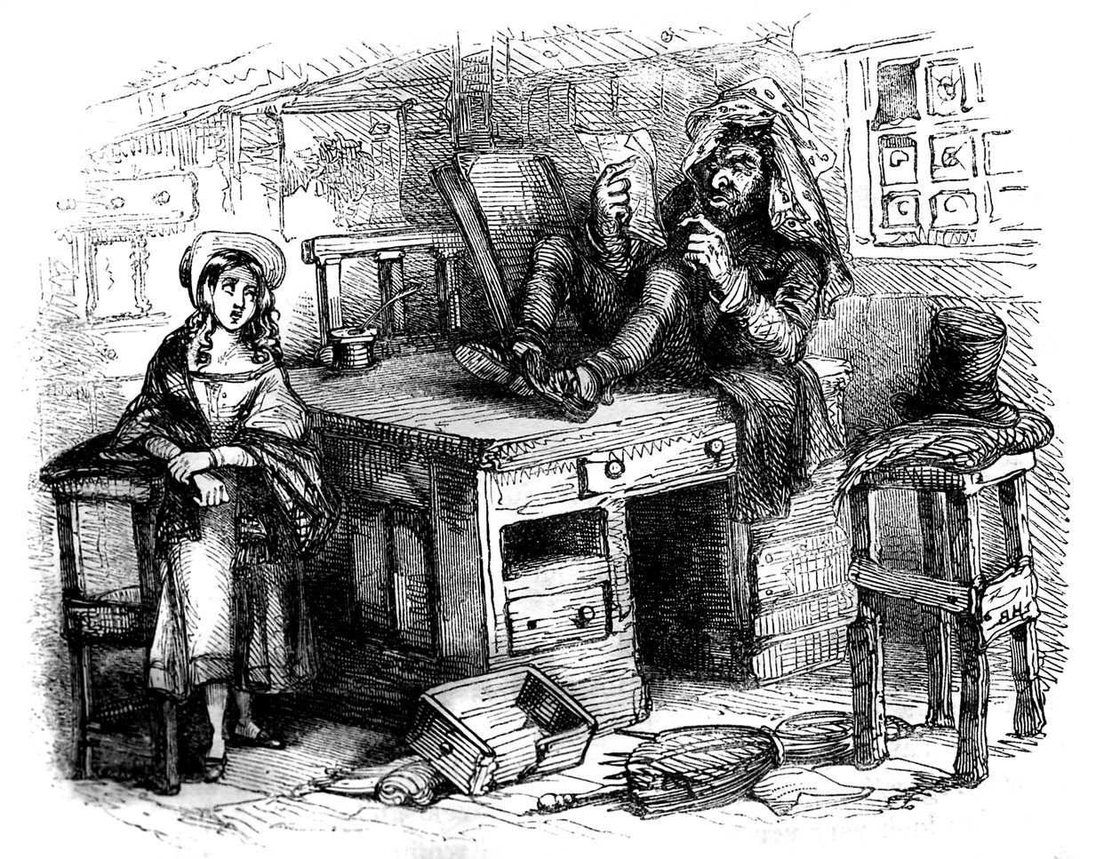 Charles Dickens "The Old Curiosity Shop" alkotó: Hablot Knight Browne