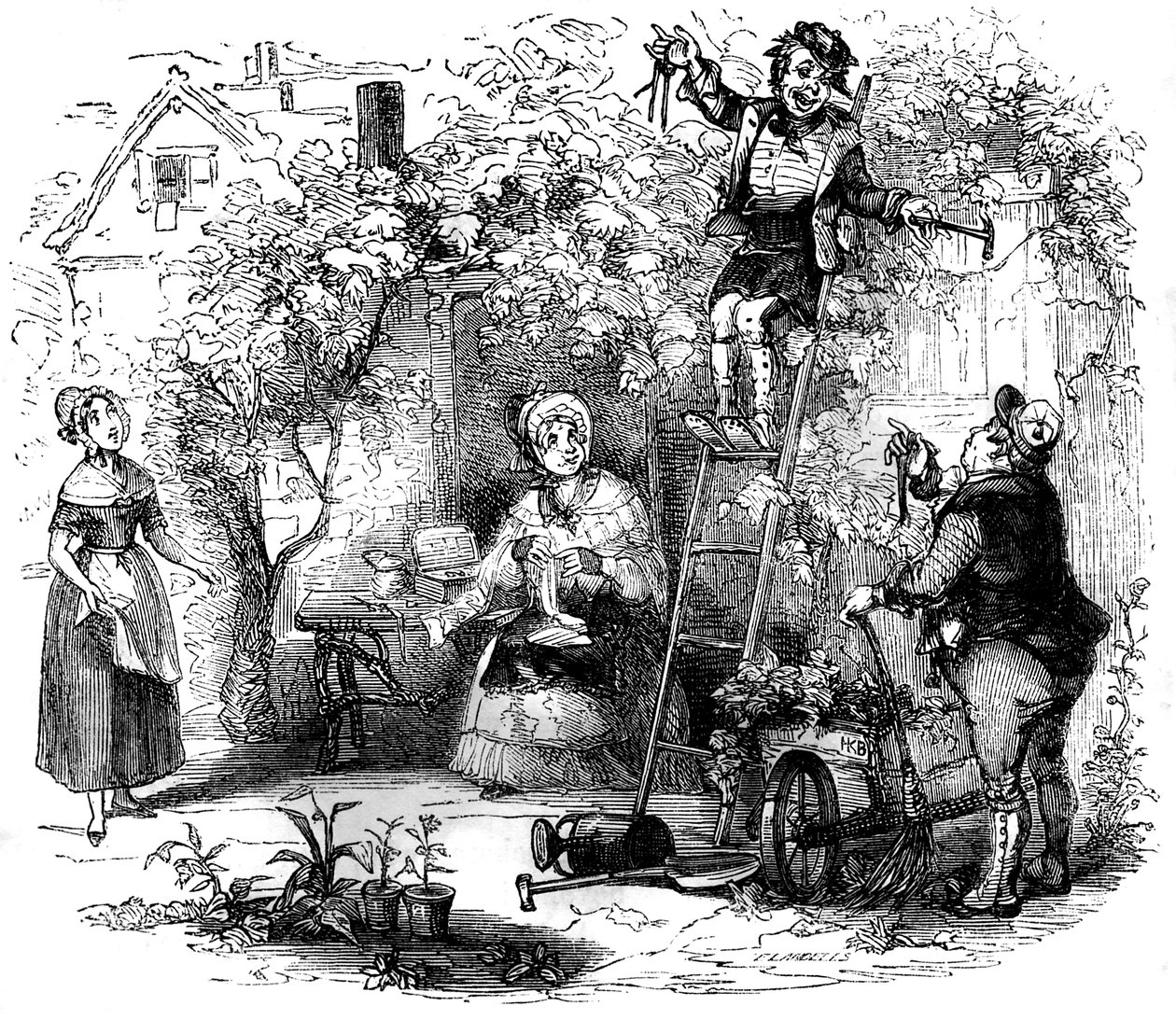 Charles Dickens "The Old Curiosity Shop" alkotó: Hablot Knight Browne