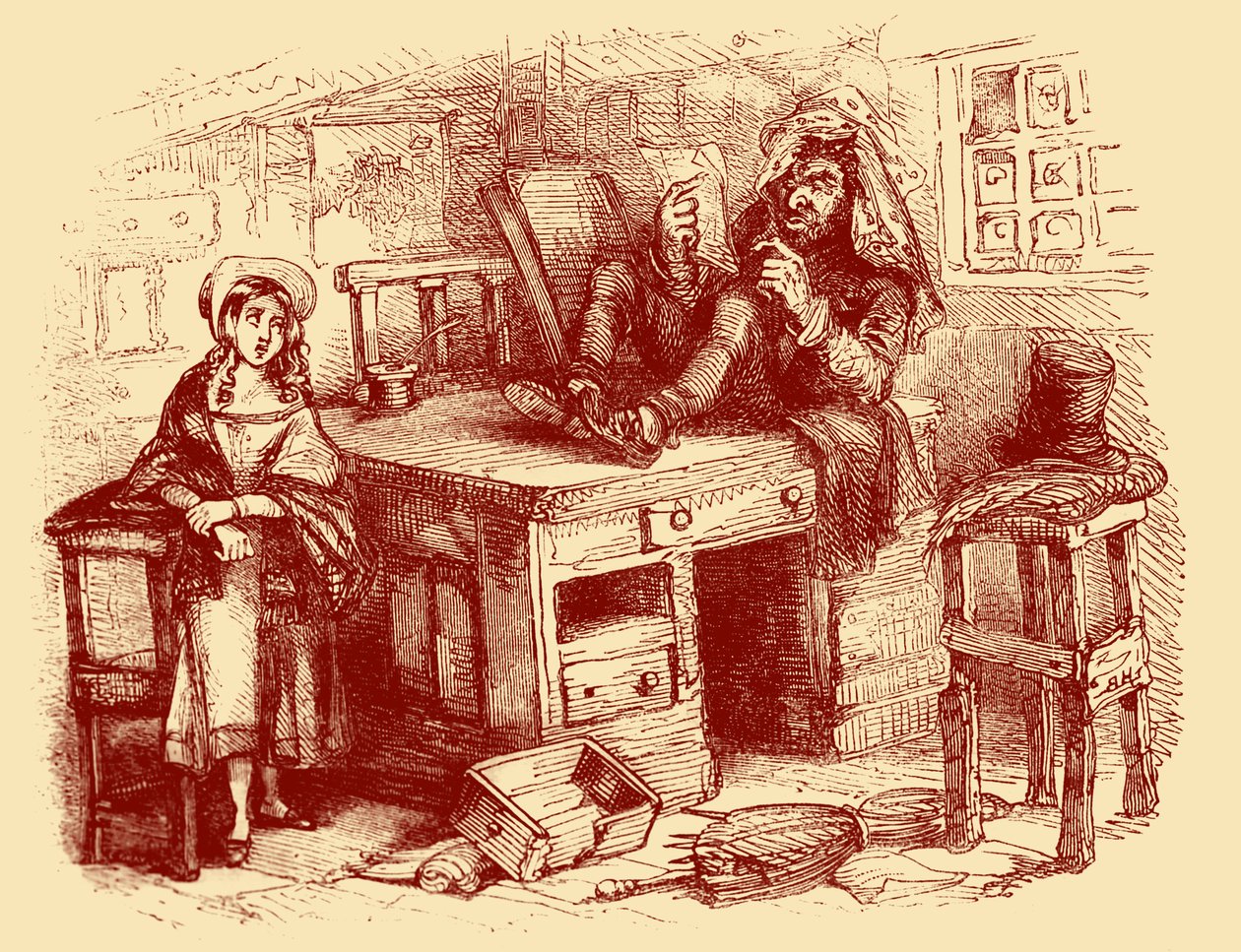 Charles Dickens "The Old Curiosity Shop" alkotó: Hablot Knight Browne