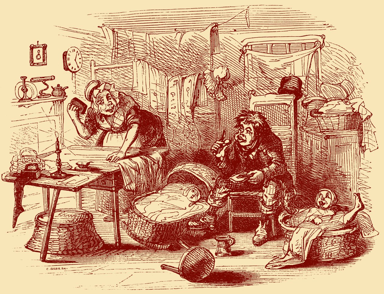 Charles Dickens "The Old Curiosity Shop" alkotó: Hablot Knight Browne