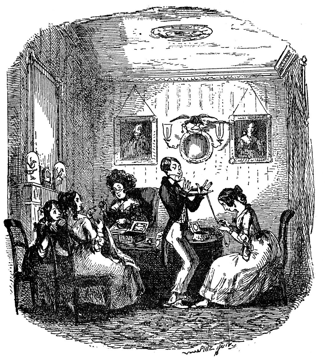 Charles Dickens "Sketches by Boz". alkotó: Hablot Knight Browne