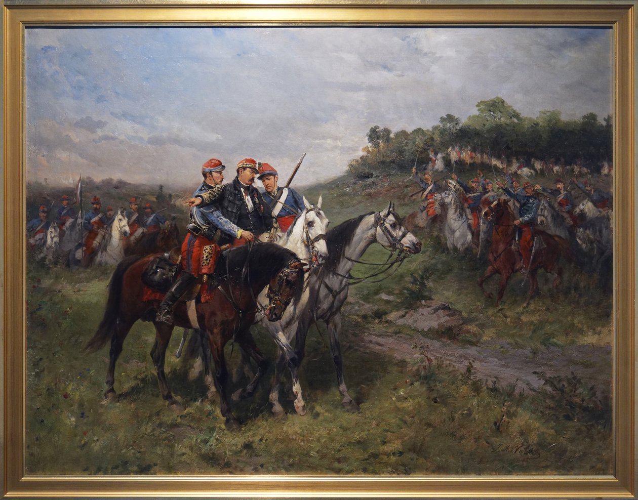 Jean Auguste Margueritte tábornok halálosan megsérült Floingban, 19. század végén (olaj, vászon) alkotó: Hales Alexander Walker