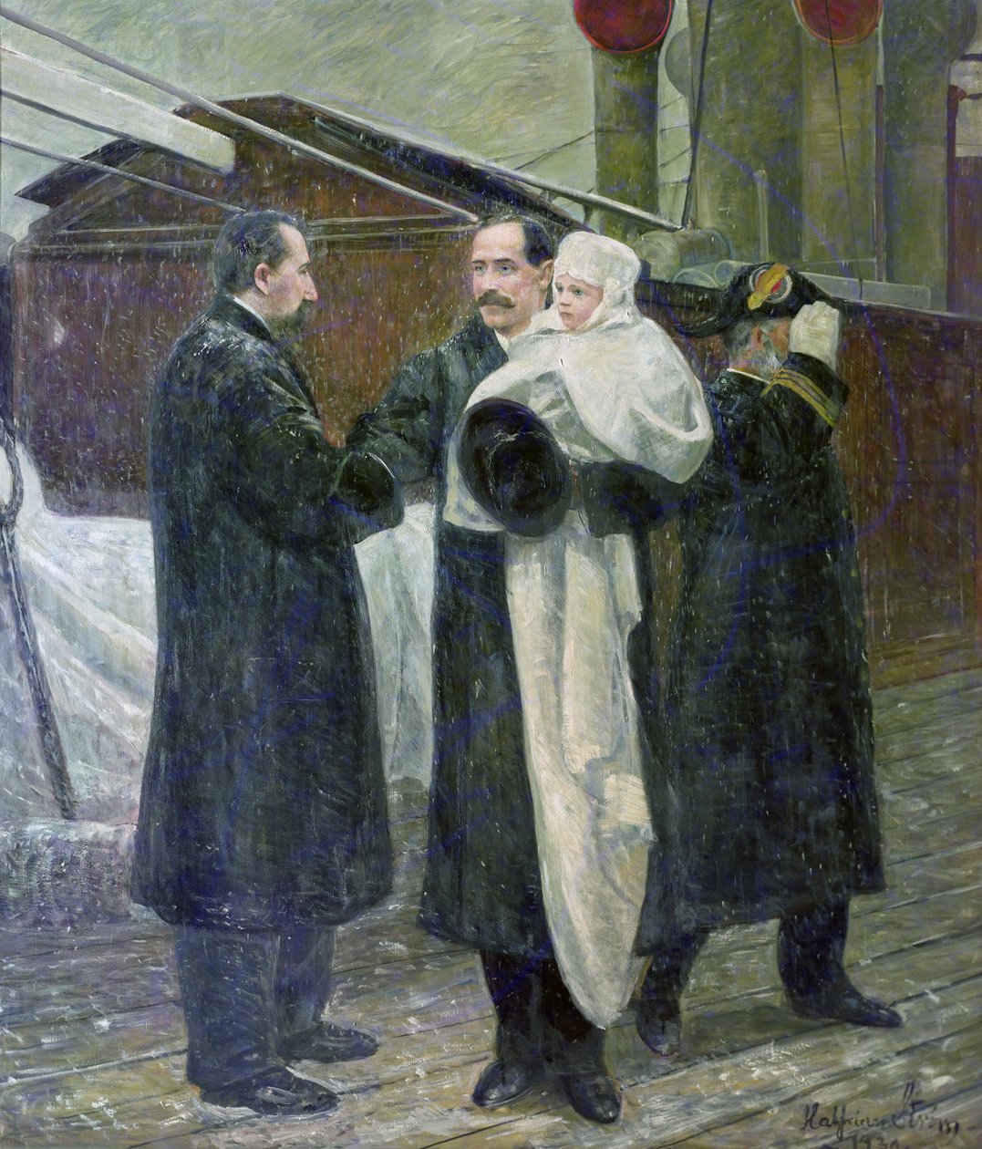Haakon király norvég földön 1905-ben alkotó: Halfdan Frithjof Strom