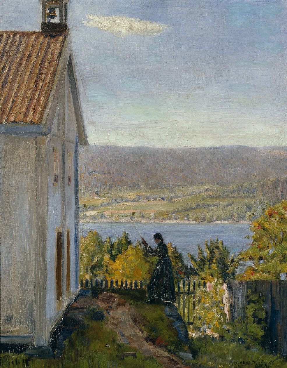 A raktár Skougban alkotó: Halfdan Frithjof Strom