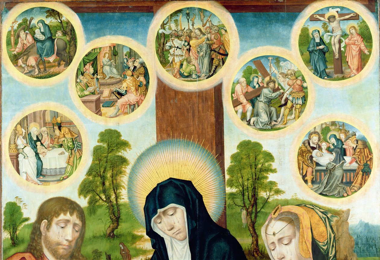 A halott Krisztus siralma, 1520 körül (részlet) (lásd: 150818 és 150819) alkotó: Hamburg Master