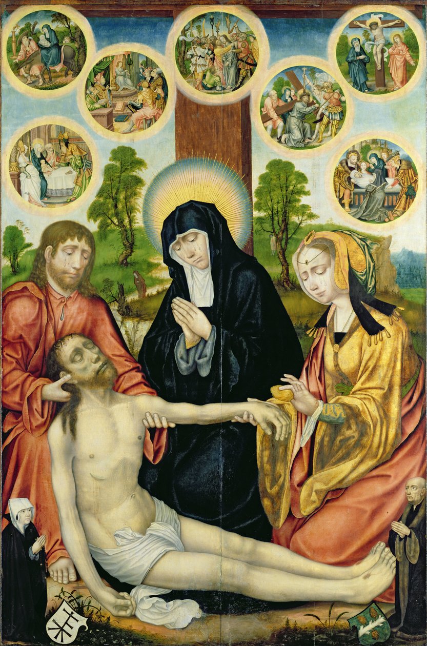 A halott Krisztus siralma, 1520 körül (lásd: 150819 és 150820) alkotó: Hamburg Master