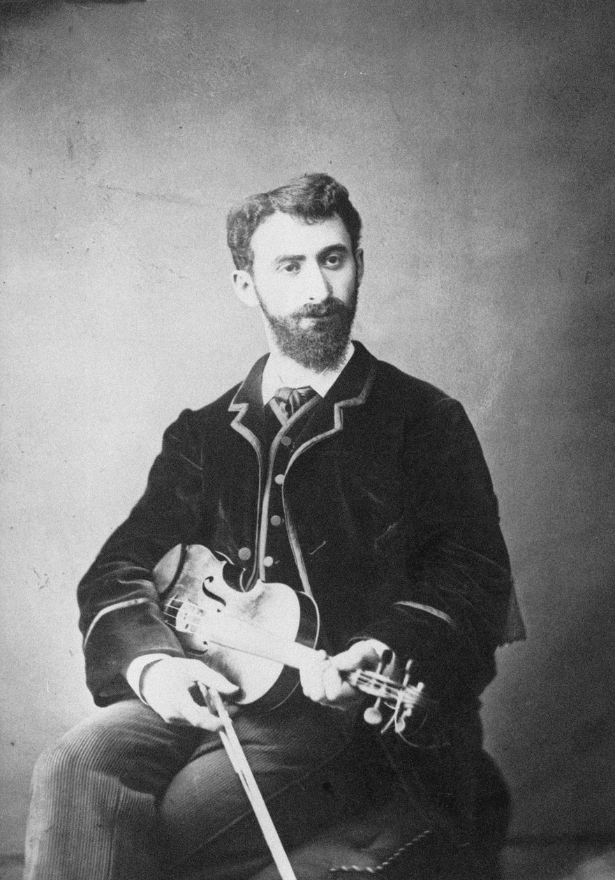 Nachéz Tivadar hegedűművész és zeneszerző portréja 1859-1930. alkotó: Hamburg . Photo studio Ferdinand Braune