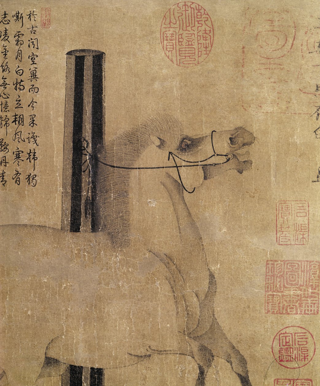 Éjjel ragyogó fehér, Tang-dinasztia (618-907) 750 körül (tinta papíron) alkotó: Han Gan