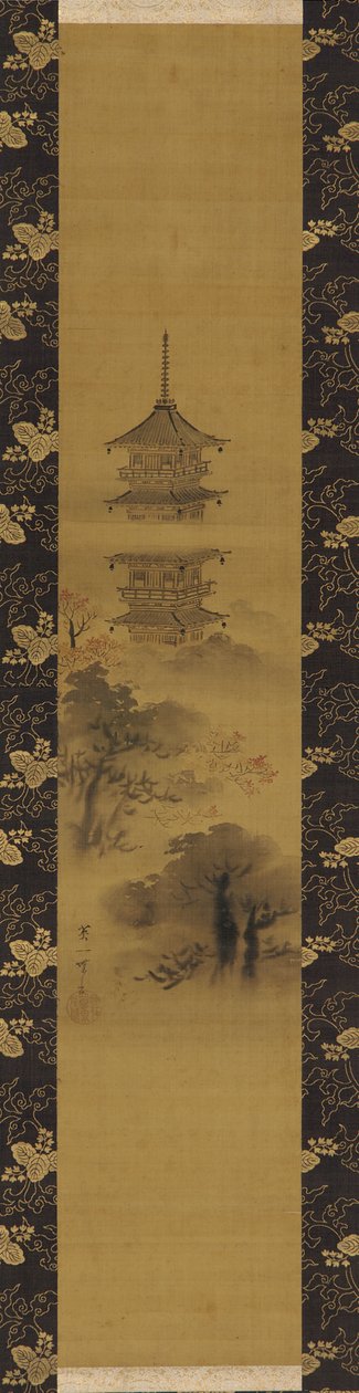 Pagoda, Edo-korszak, 17. század közepe-18. század eleje. alkotó: Hanabusa Itcho