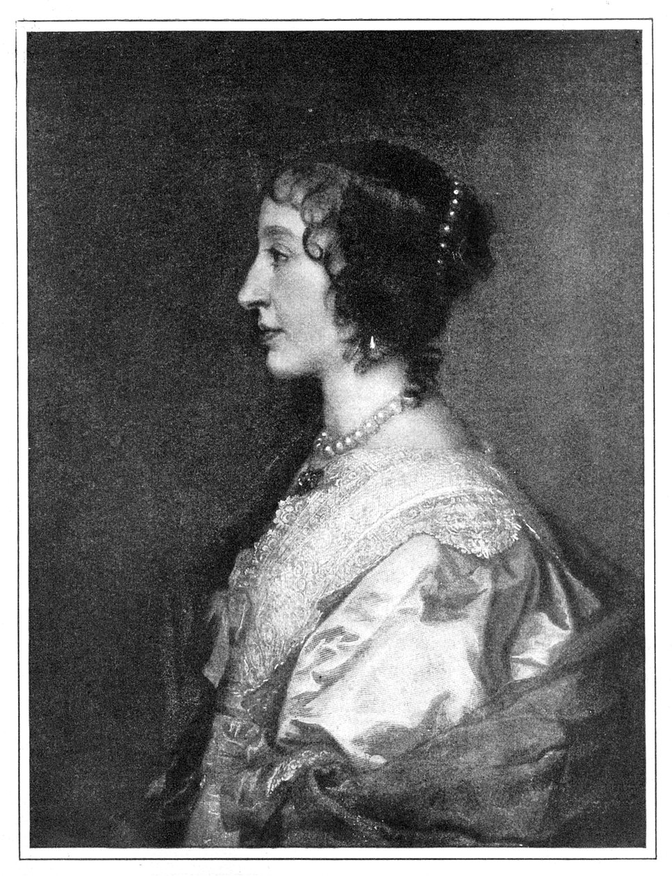 Francia Henrietta Maria 1609-1669, 1899. alkotó: Hanfstaengel