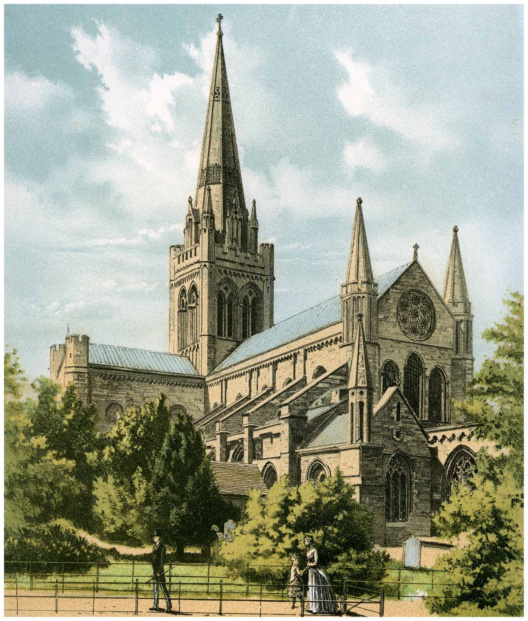 Chichesteri katedrális, Sussex, 1870 alkotó: Hanhart