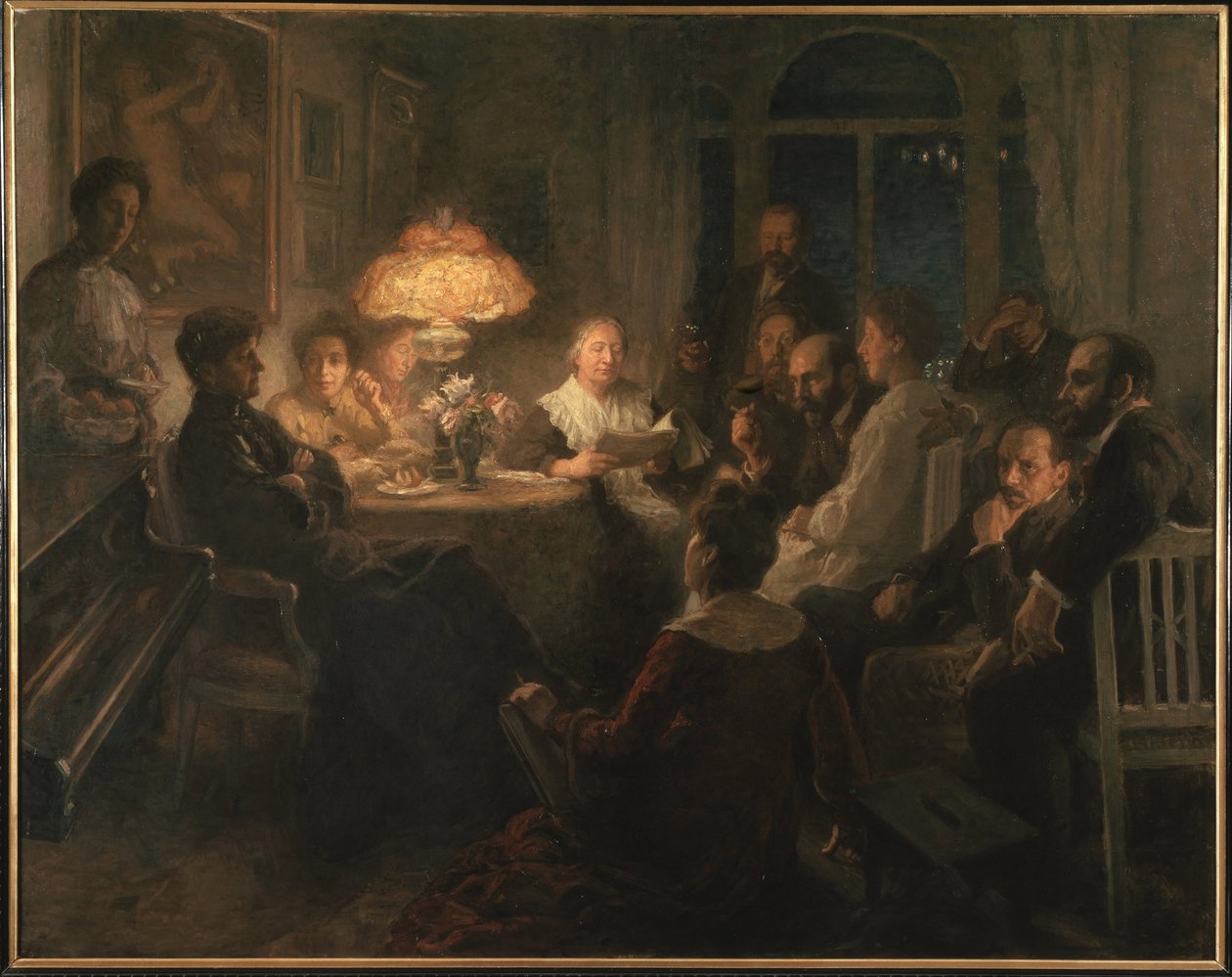 Les Amish - Barátok - Pauly (Hirsk-Pauly), Hannah (1-10) - 100-101 - Olaj a Channuson - 106x10 - Stockholmi Nemzeti Múzeum alkotó: Hanna Pauli