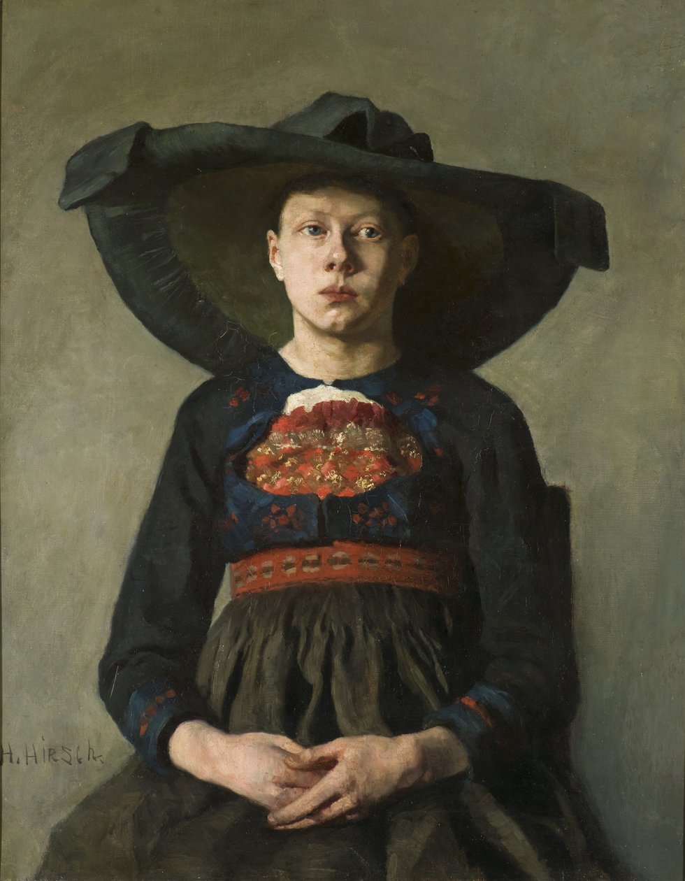 Egy bajor parasztlány, 1885-87 alkotó: Hanna Pauli