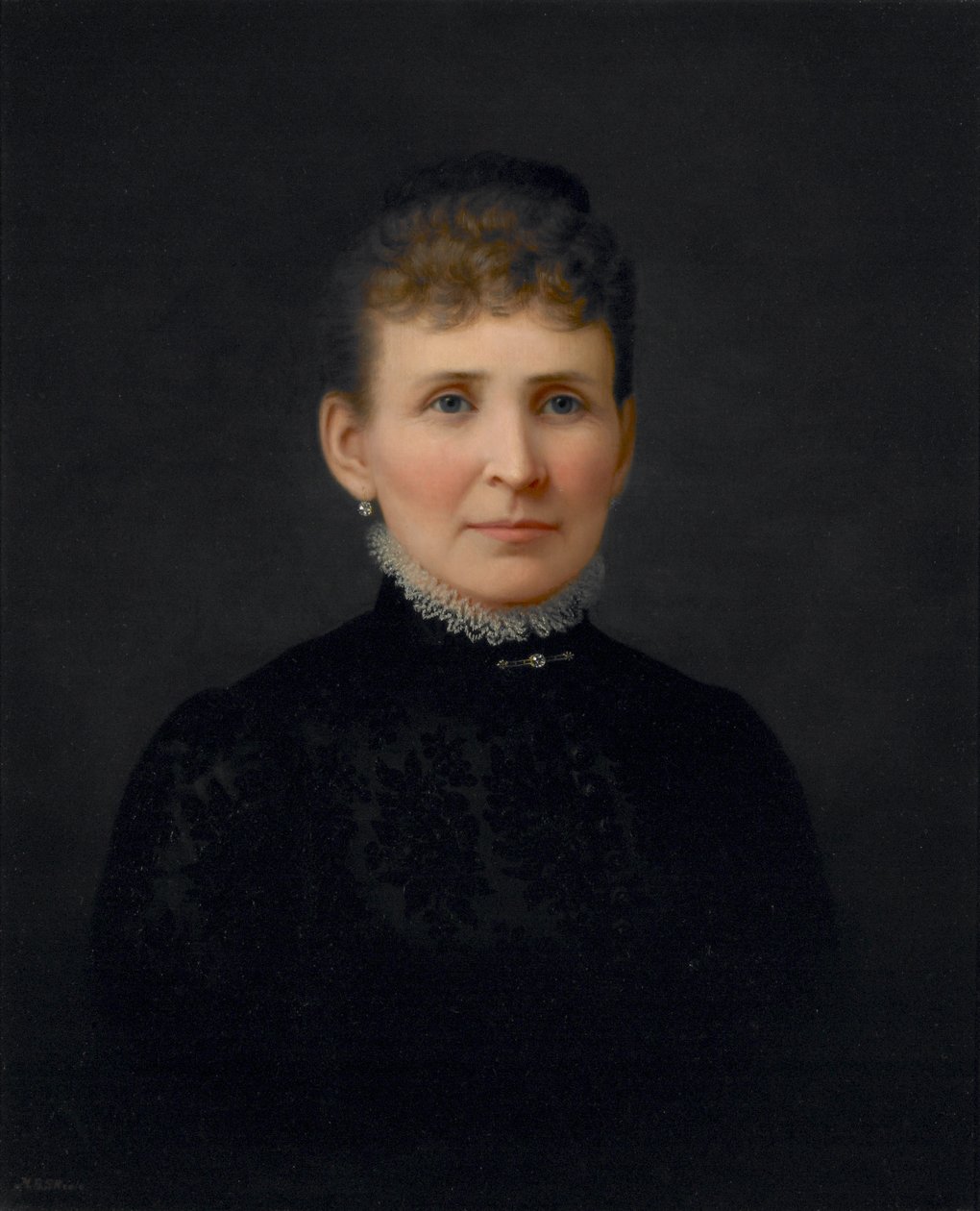 Női portré, 1886 körül (olaj, vászon) alkotó: Hannah Brown Skeele