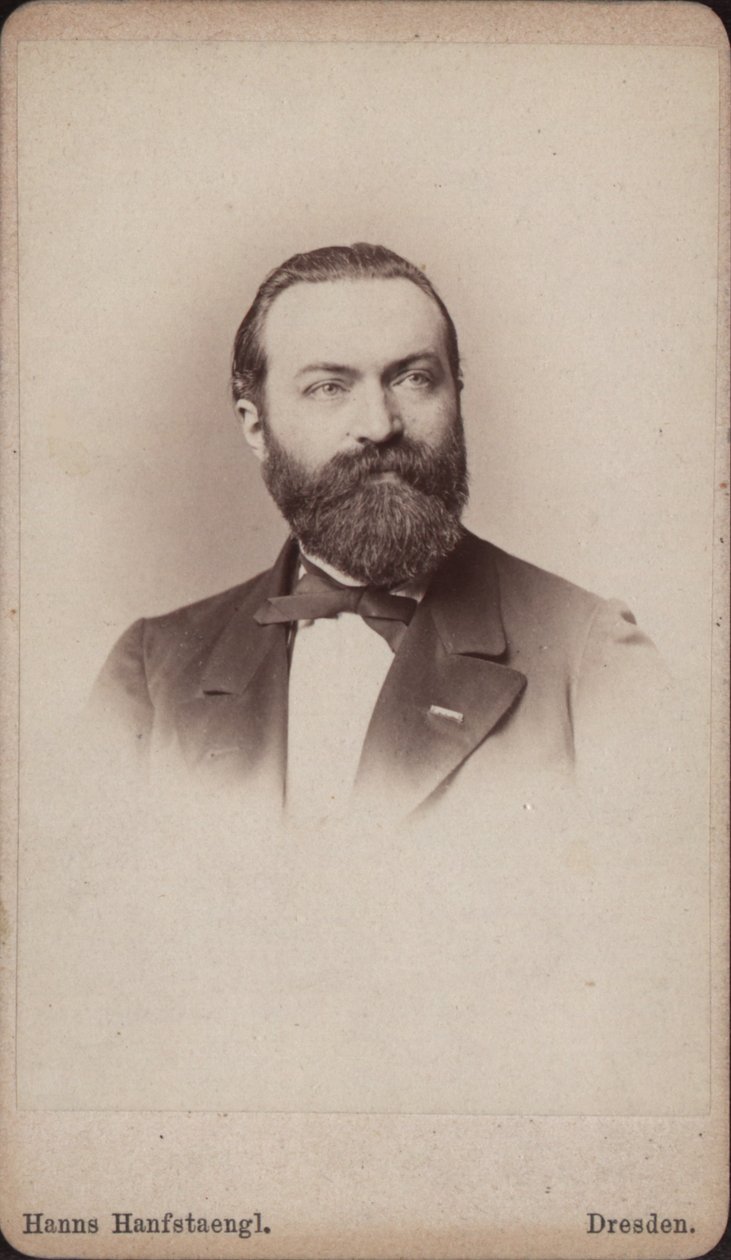 Friedrich Grützmacher gordonkaművész és zeneszerző portréja 1832-1903, kb. 1865. alkotó: Hanns Hanfstaengl
