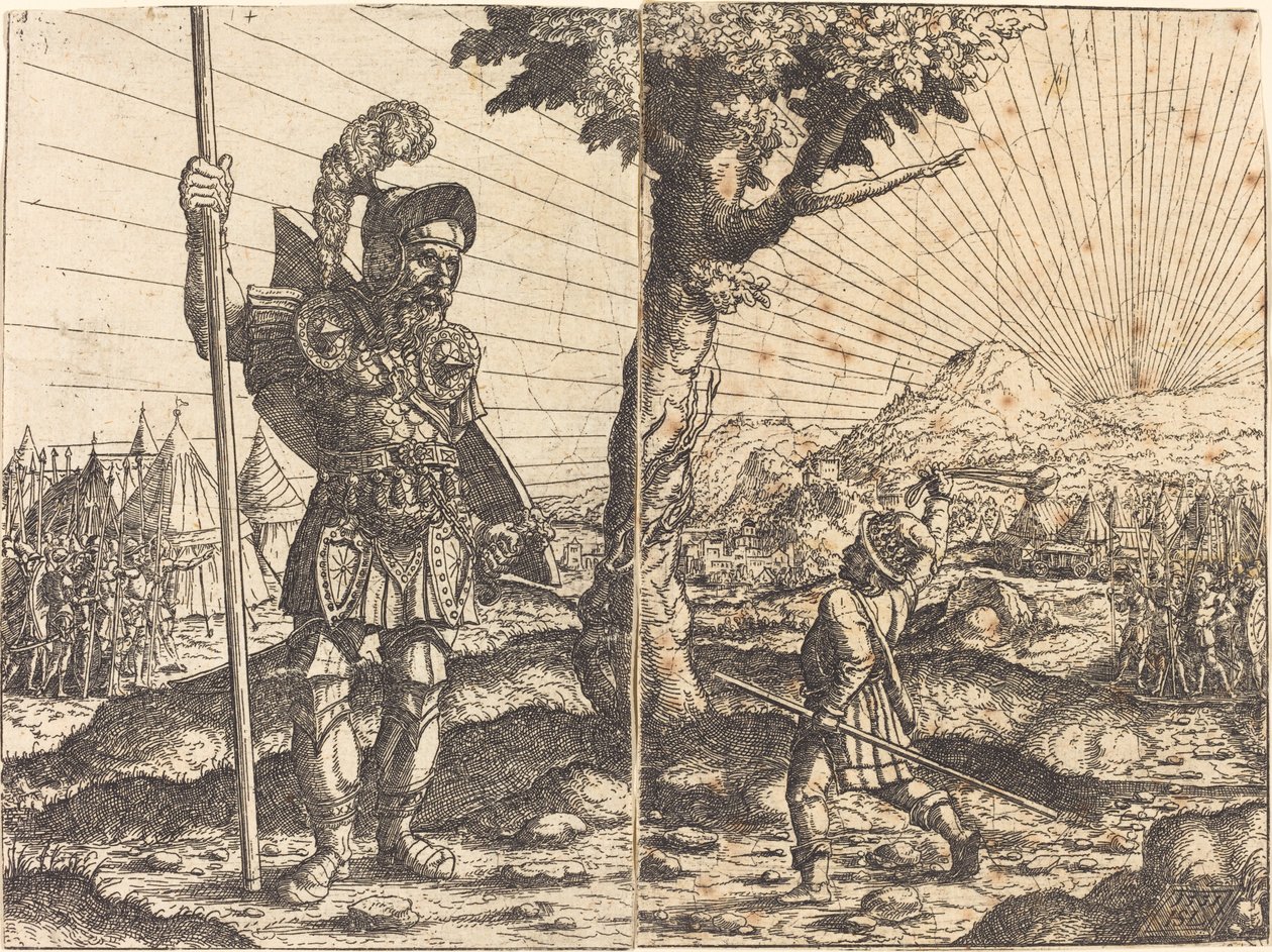 Dávid és Góliát alkotó: Hanns Lautensack