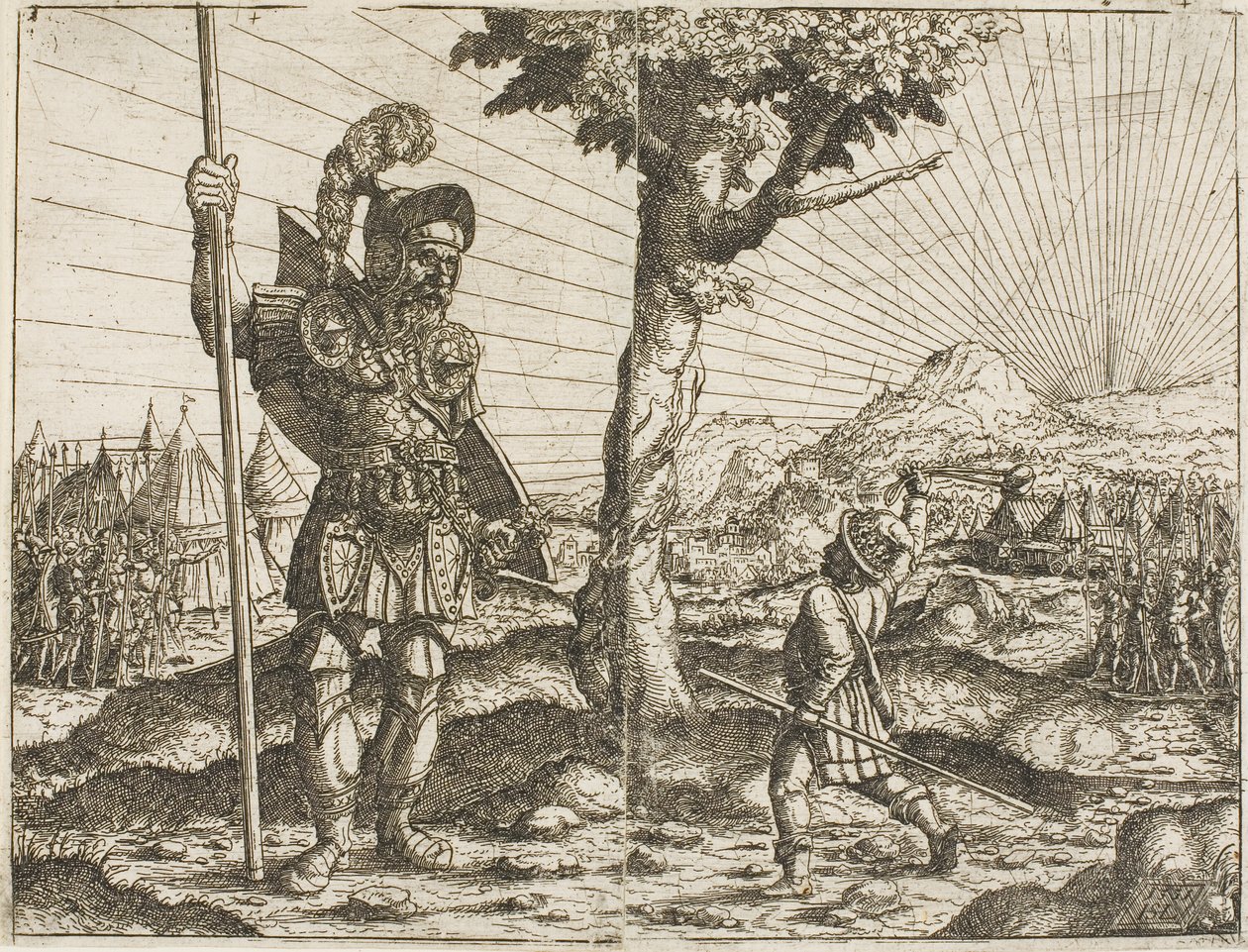Dávid és Góliát alkotó: Hanns Lautensack