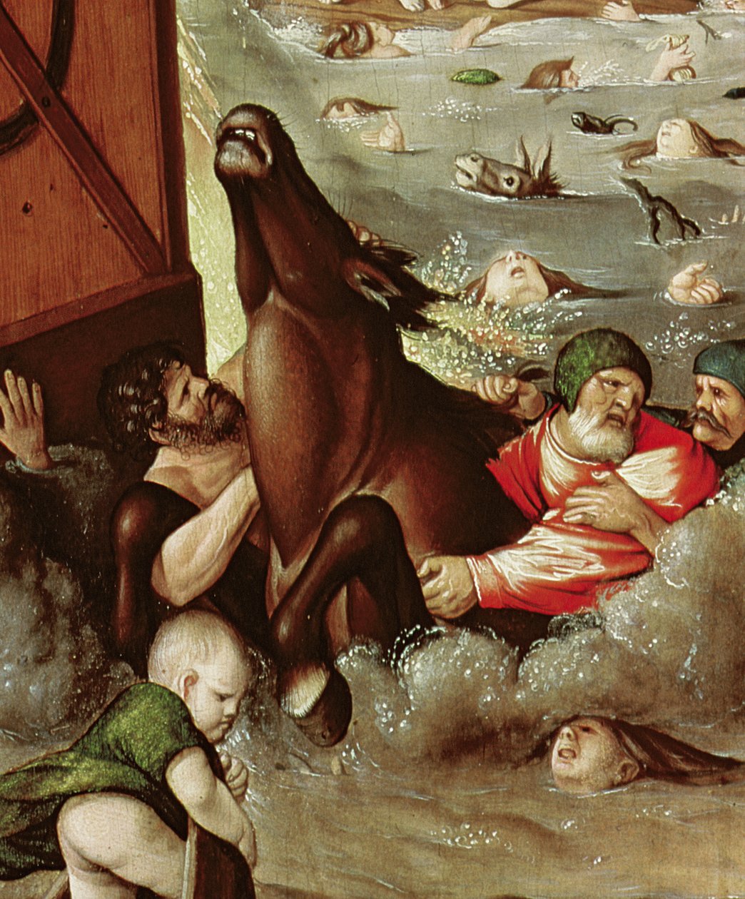 Az özönvíz, 1516 (158844 részlet) alkotó: Hans Baldung Grien