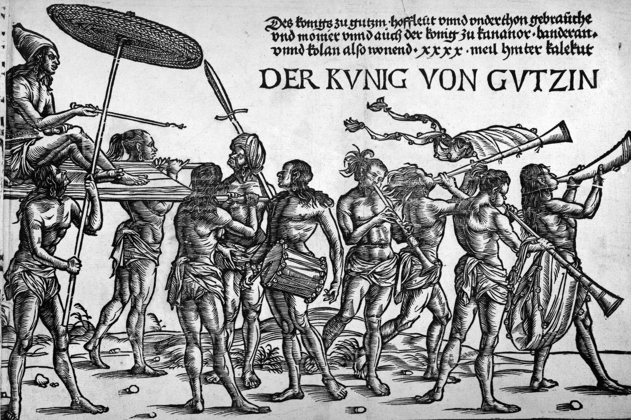 A Kunig von Gutzin, Georg Glockendon nyomtatványa, 1511 alkotó: Hans Burgkmair