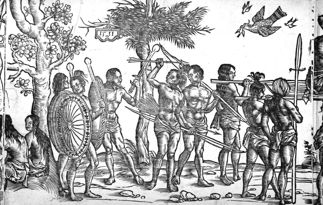 A Kunig von Gutzin, George Glockendon nyomtatványa, 1511 alkotó: Hans Burgkmair
