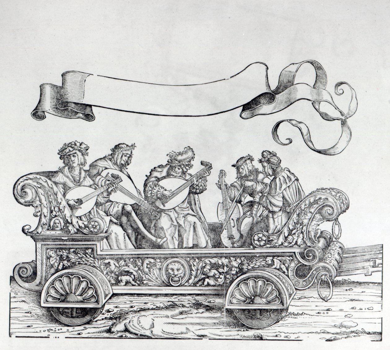 Jelenet Maximilian diadalmenetéből, 1516-18 alkotó: Hans Burgkmair