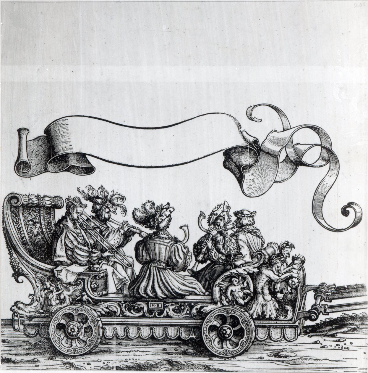 Jelenet Maximilian diadalmenetéből, 1516-18 alkotó: Hans Burgkmair