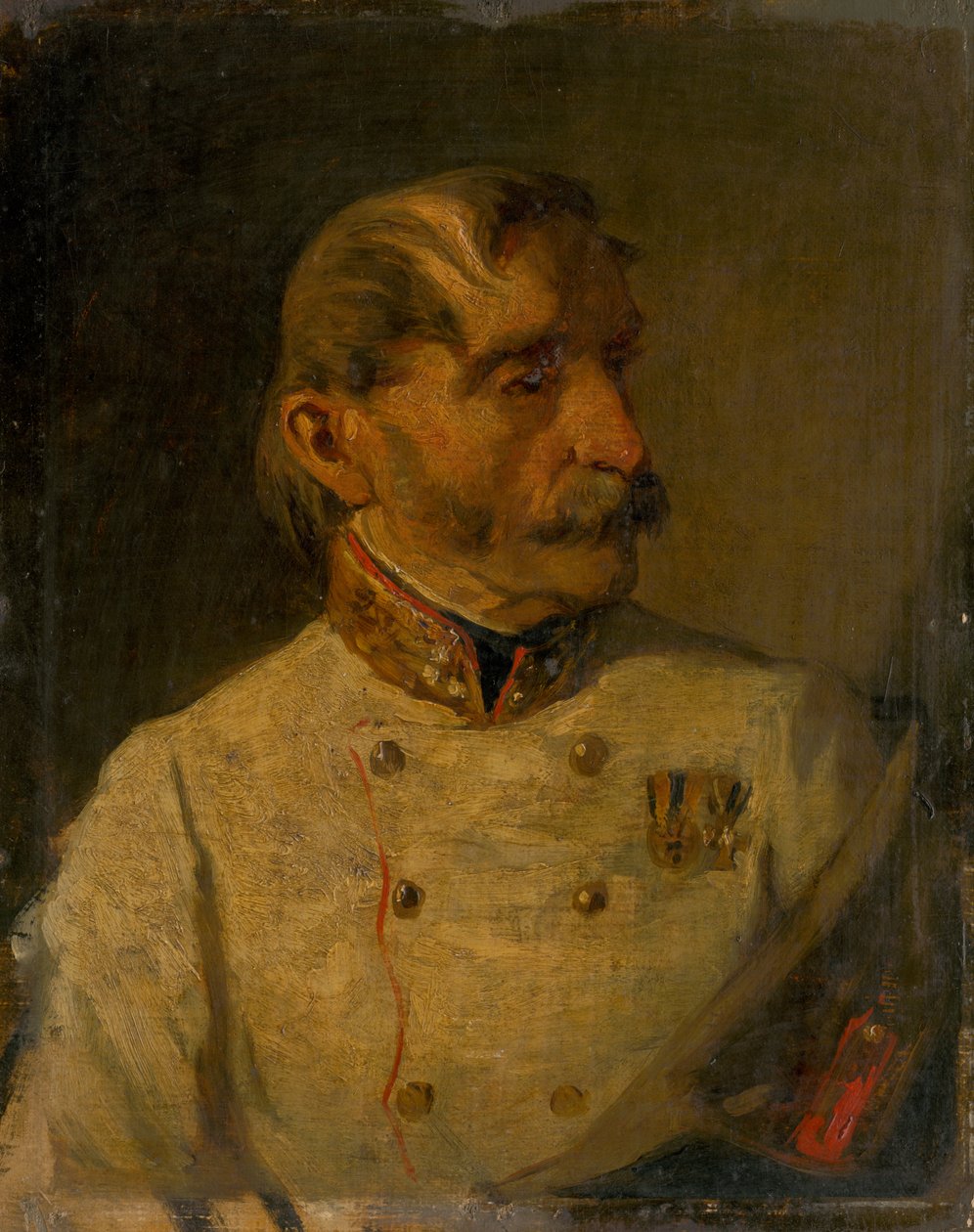 Katonatiszt portréja alkotó: Hans Canon