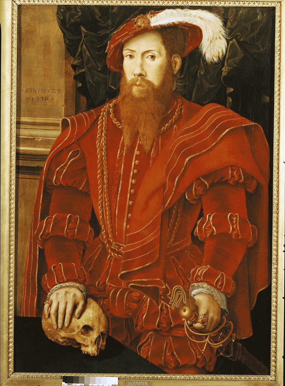 Az angol udvar egyik úriemberének portréja, 1546 alkotó: Hans Eworth