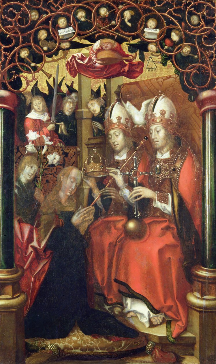 Szűz Mária megkoronázása (tempera a panelen) alkotó: Hans Fries