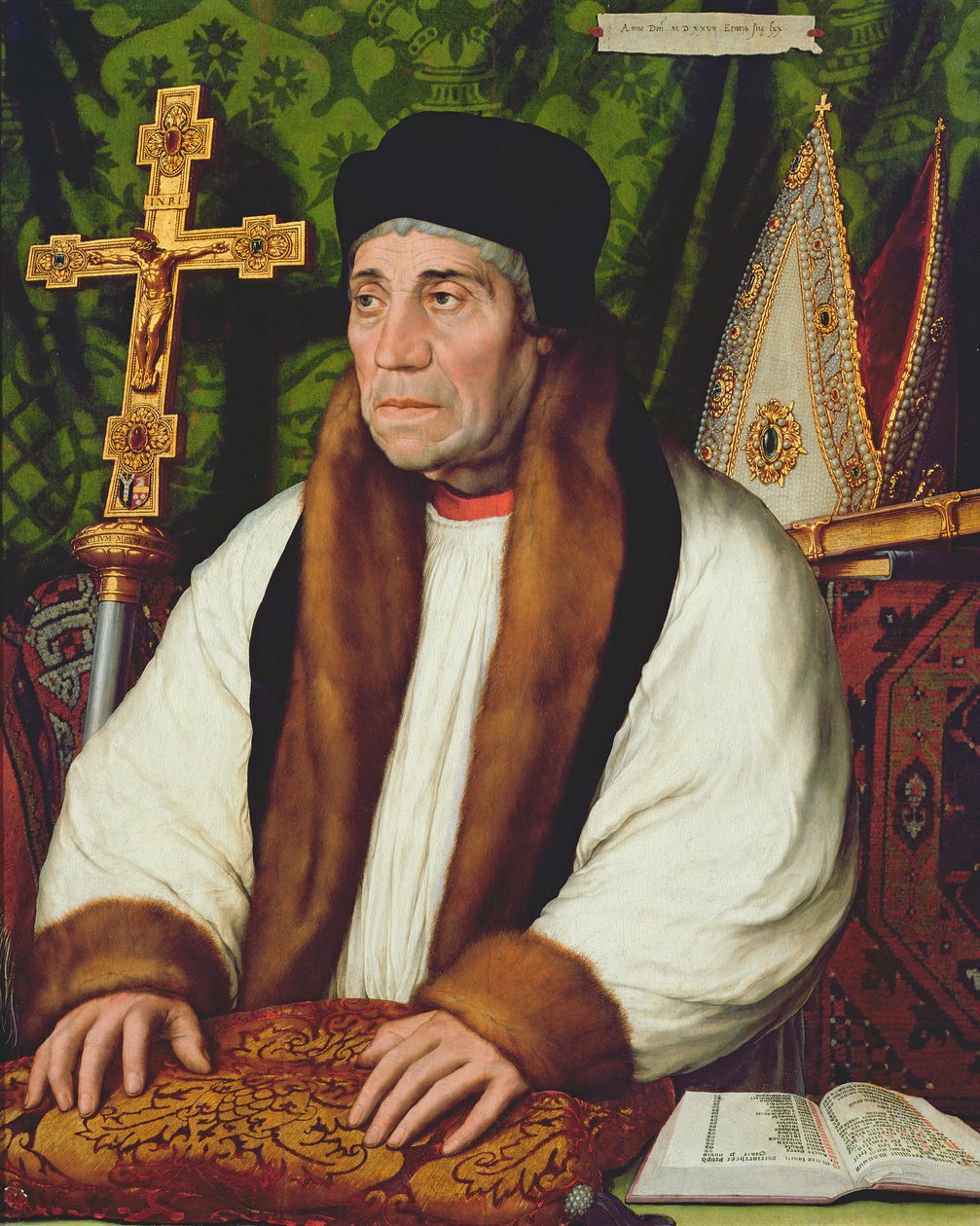William Warham (1450-1532) canterburyi érsek portréja, 1527 alkotó: Hans Holbein der Jüngere