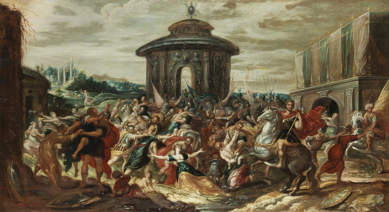 A szabin asszonyok rablása alkotó: Hans III Jordaens
