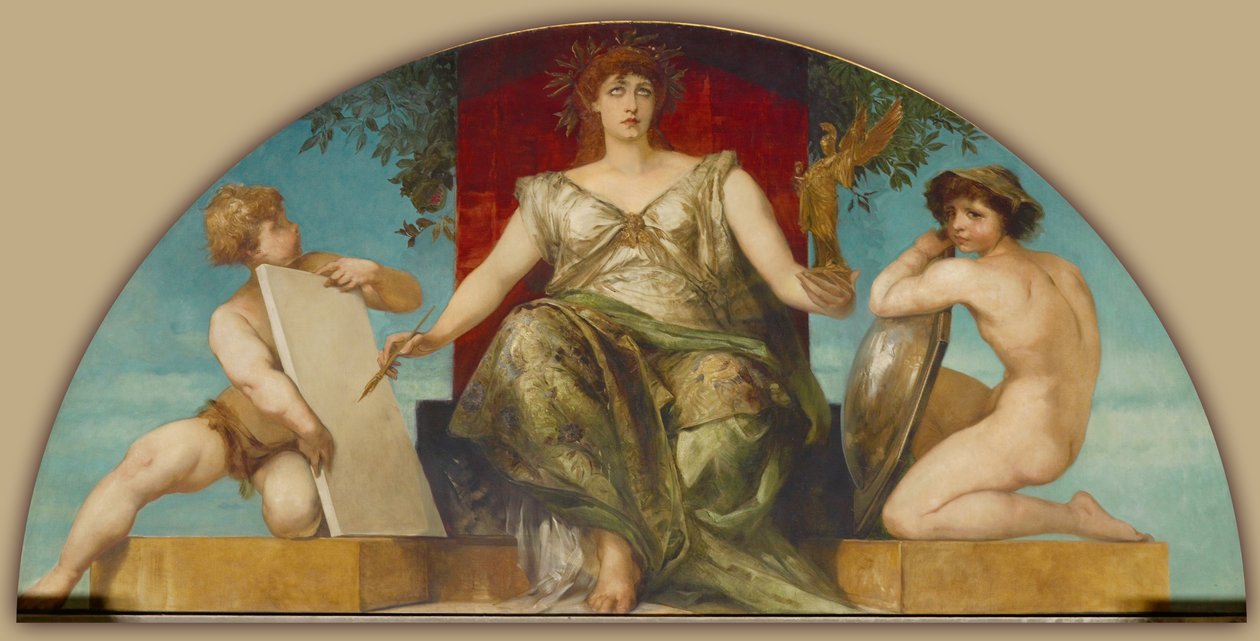 A törvény allegóriája és a képviselet igazsága alkotó: Hans Makart