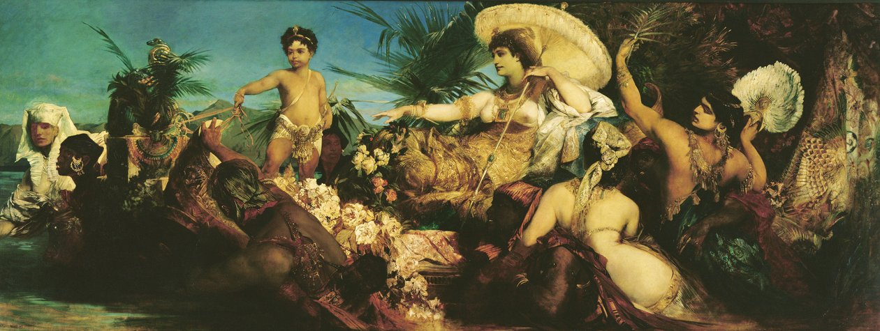 Kleopátra, 1875 alkotó: Hans Makart
