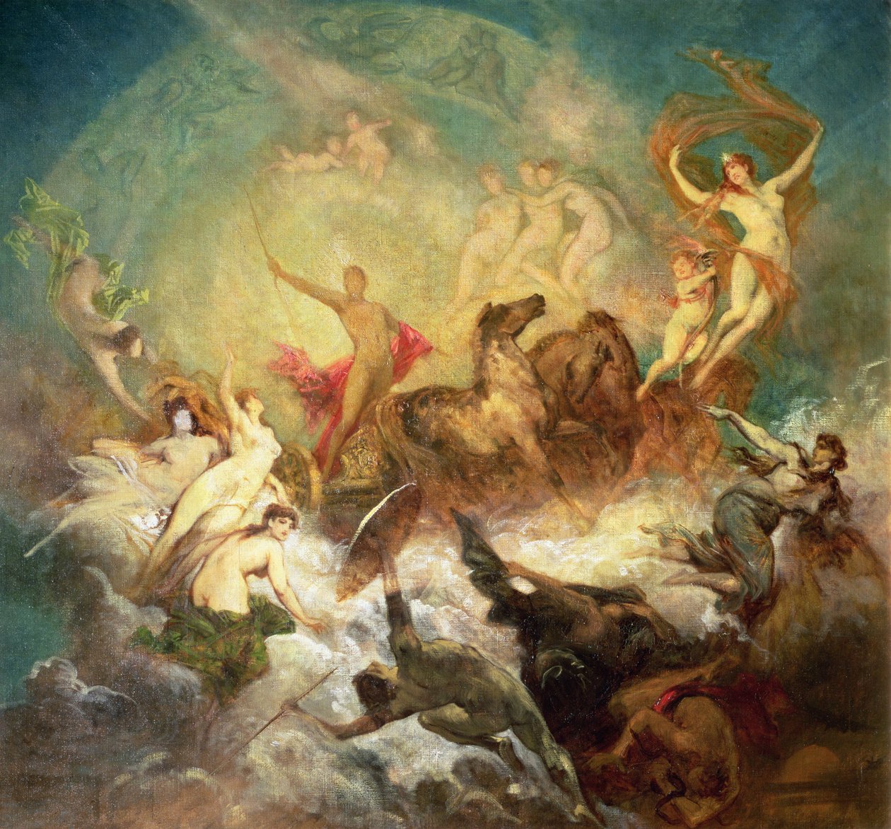 A fény győzelme a sötétség felett, 1883-84 alkotó: Hans Makart