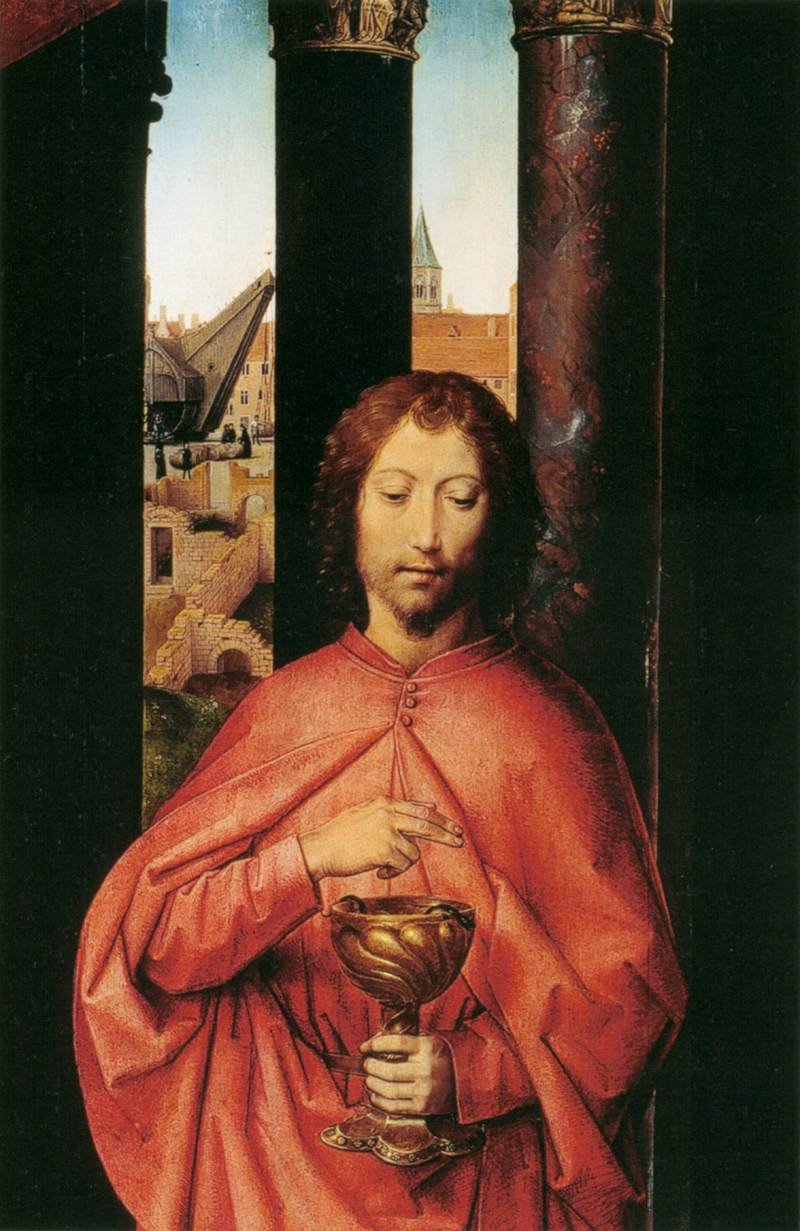 Szent János oltárkép részlete alkotó: Hans Memling
