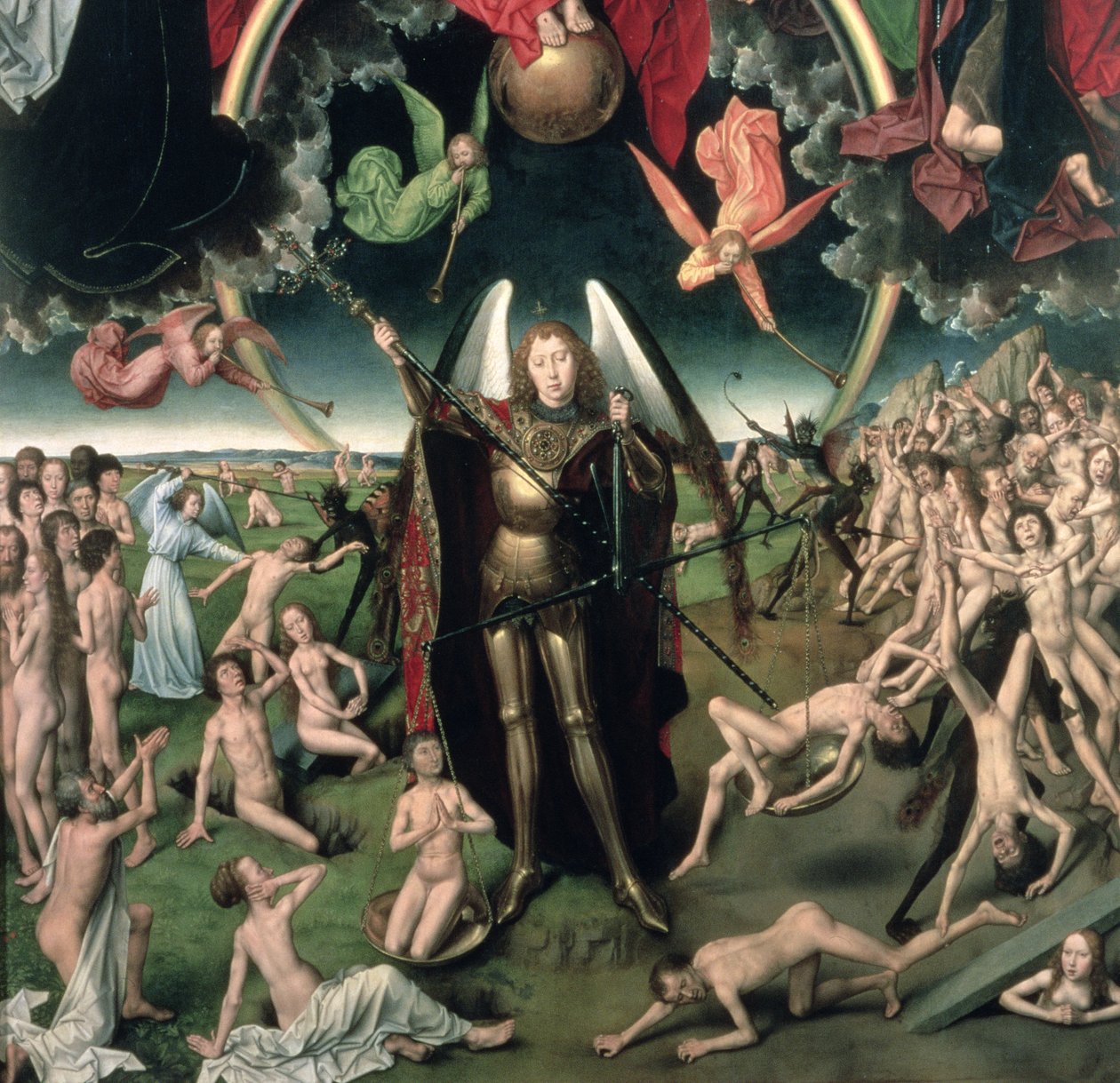 Az utolsó ítélet, 1473 olaj, panel részlete 144071 alkotó: Hans Memling