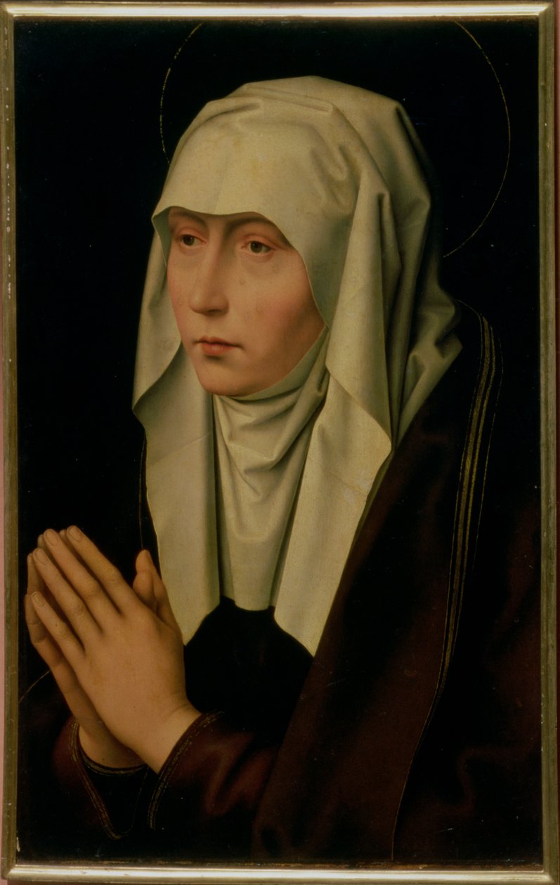 A Szűz gyásza (panel) alkotó: Hans Memling