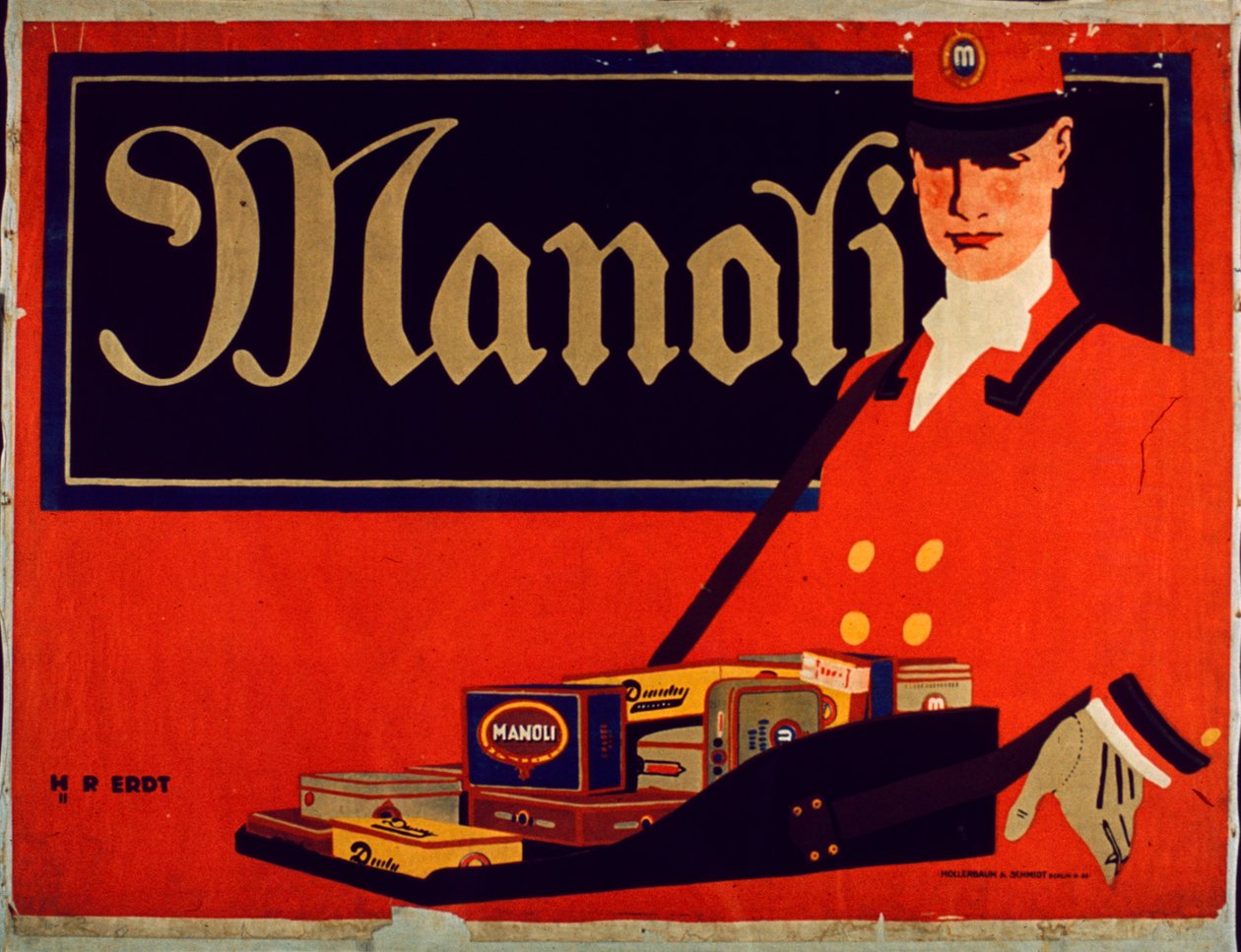 Manoli cigaretta reklámja alkotó: Hans Rudi Erdt