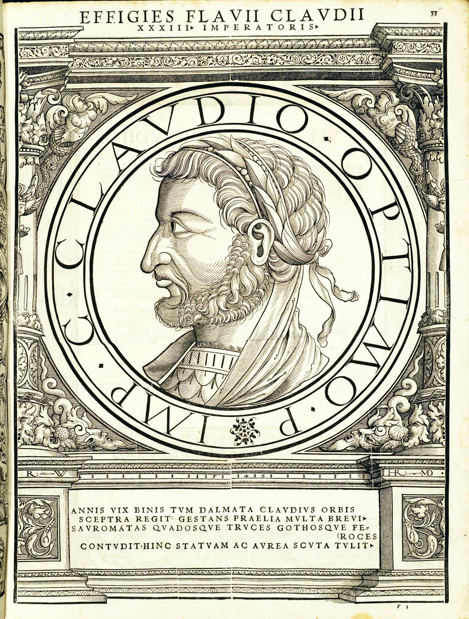 Claudius Gothicus, illusztráció: „Az egész kelet és nyugat római császárai” alkotó: Hans Rudolf Manuel Deutsch