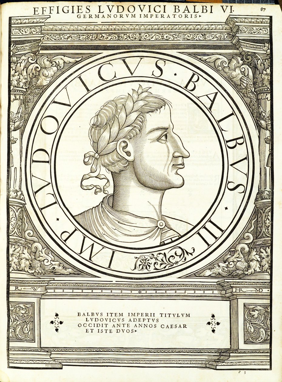 Luis Balbus, Kelet és Nyugat római császárainak illusztrációja az ókori érmék legigazibb képeivel, Rudolph Wyssenbach fametszete, nyomta Andreas Gesner, Zuri alkotó: Hans Rudolf Manuel Deutsch