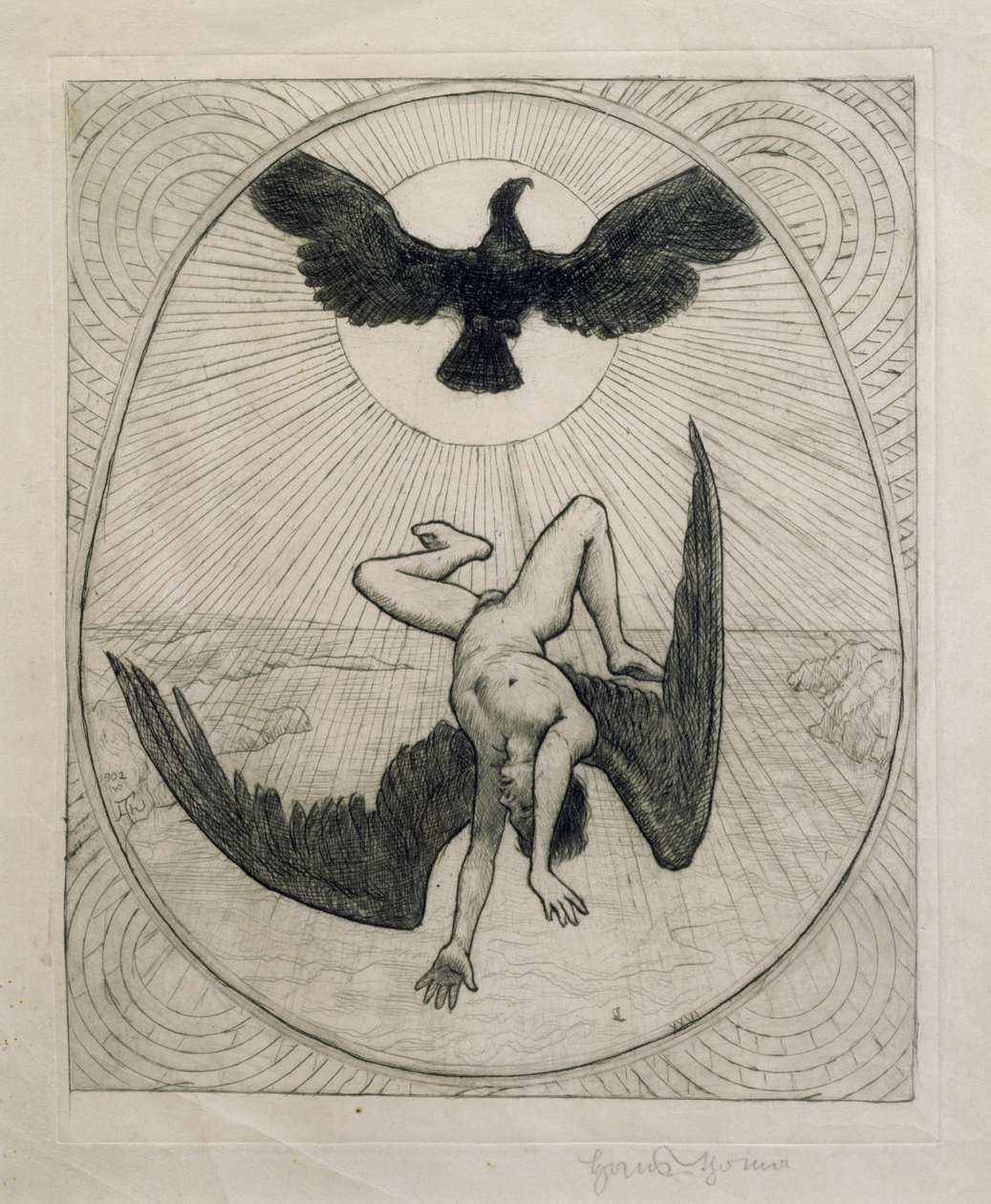 Icarus alkotó: Hans Thoma